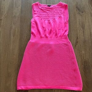 Nanette Lepore Hot Pink Sleeveless Bodycon Sweater Dress| Size S